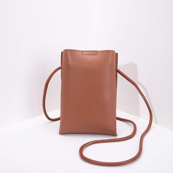 

Minimalist Phone Bag, Brown