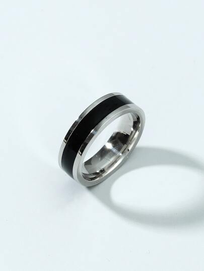 Fashionable and Popular Men Two Tone Ring Stainless Steel for Jewelry Gift and for a Stylish Look