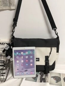 Túi đeo vai đa năng cho học sinh trung học phổ thông Túi đeo vai thường ngày Túi đeo chéo nam có huy hiệu trang trí, Túi xách đi học để du lịch, đại học, ngoài trời, thể thao, đi làm Túi đeo chéo Túi vuông cho ngày lễ Quà tặng mùa hè cho nam Túi đại học Quà tặng Ngày của cha cho bố Túi đựng sách Túi đi học ký túc xá đa năng đi làm tối giản Halloween Giáng sinh Túi nam Túi học sinh Túi đựng sách Quà tặng Scream cho nam Túi đeo chéo cho kỳ nghỉ lễ Tạ ơn mùa thu - Đen và trắng - Xem 6