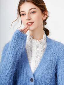 Ren trang trí Faux Dickey Collar - trắng - Xem 1