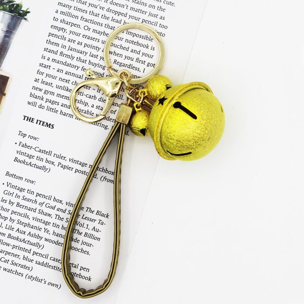 

Bell Charm Keychain, Gold