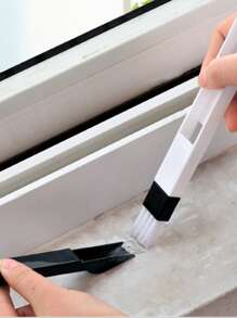 Multifunction Computer Window Cleaning Brush Window Groove Keyboard Cleaner Nook Cranny Dust Shovel Window Track Cleaner - Multicolor - View 2