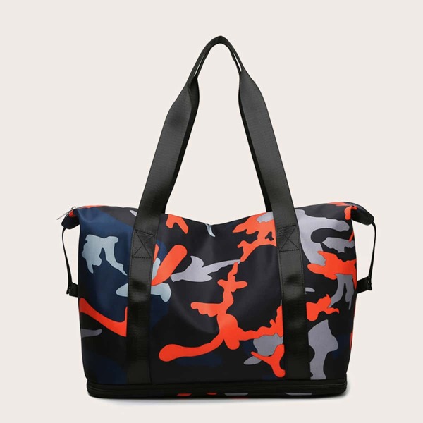 

Abstract Fluid Pattern Duffel Bag, Multicolor