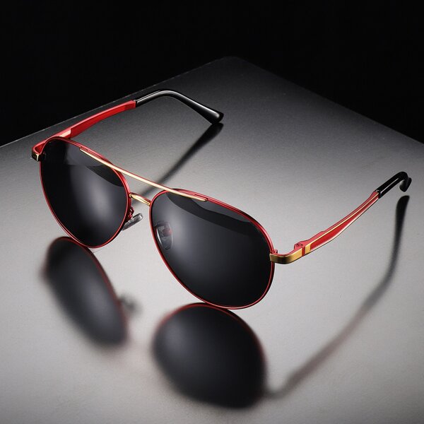 

Men Metal Frame Polarized Sunglasses, Multicolor
