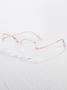 Gafas con marco geométrico - Rosa Pálido - Ver 2