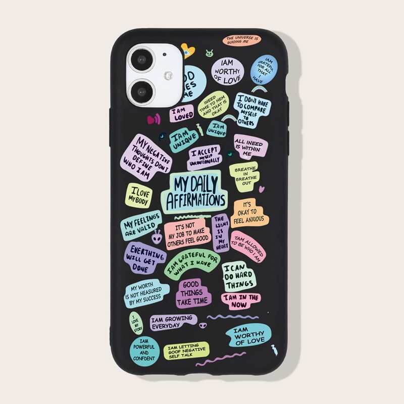 

Label Graphic Phone Case, Multicolor