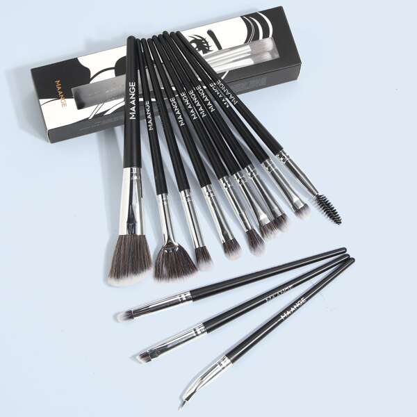 

12pcs Makeup Brush Set, Black