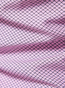 Manfinity Mode Camisa De Botones De Tartán Para Hombre - Rosa - Ver 3