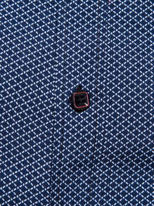 Manfinity Mode Men Button Front Plaid Print Shirt - Navy Blue - View 7