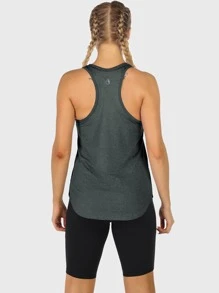 3 Unids/set Ropa Deportiva Sin Mangas Con Cuello Redondo Y Diseño De Espalda Cruzada - Multicolor - Ver 4