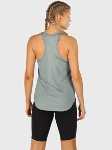 3 Unids/set Ropa Deportiva Sin Mangas Con Cuello Redondo Y Diseño De Espalda Cruzada - Multicolor - Ver 5