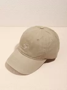 男士雲朵刺繡棒球帽 - 卡其色 - 查看 1