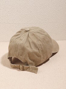 男士雲朵刺繡棒球帽 - 卡其色 - 查看 3