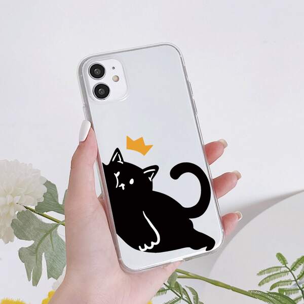 

Cat Pattern Phone Case, Multicolor