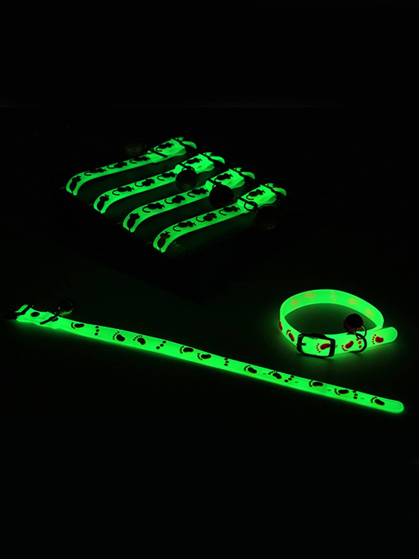 1pc Mẫu ngẫu nhiên Pet Glow Collar - Nhiều màu - Xem 1