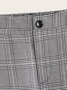 SHEIN Tween Boy 2入組格子縫製褲子 - 彩色 - 查看 8