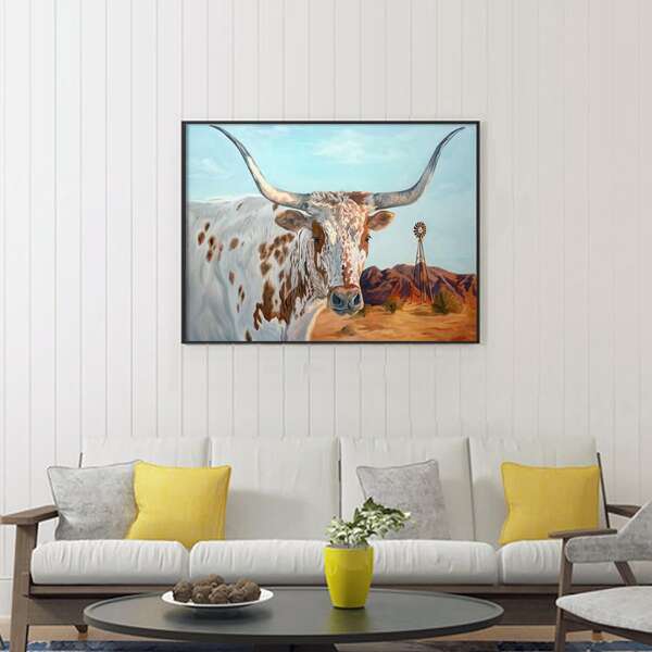 

Cattle Print DIY Diamond Unframed Painting, Multicolor
