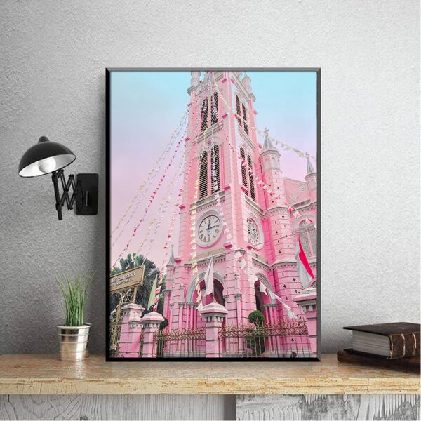 

Building Print DIY Diamond Unframed Painting, Multicolor