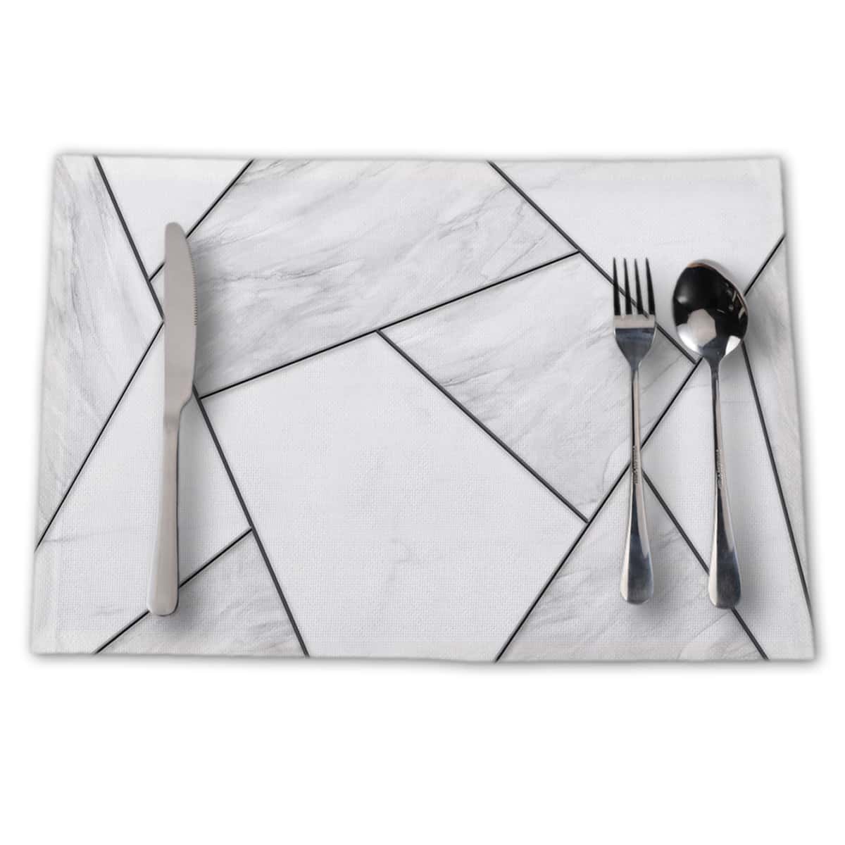 

1pc Marble Print Placemat, Multicolor