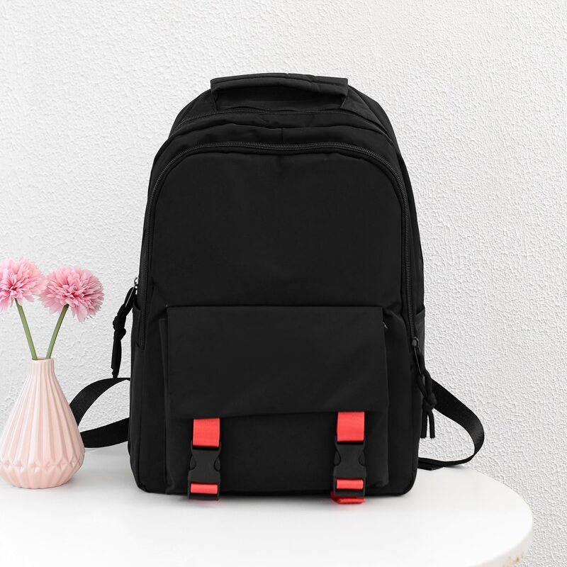 

Double Buckle Backpack, Black