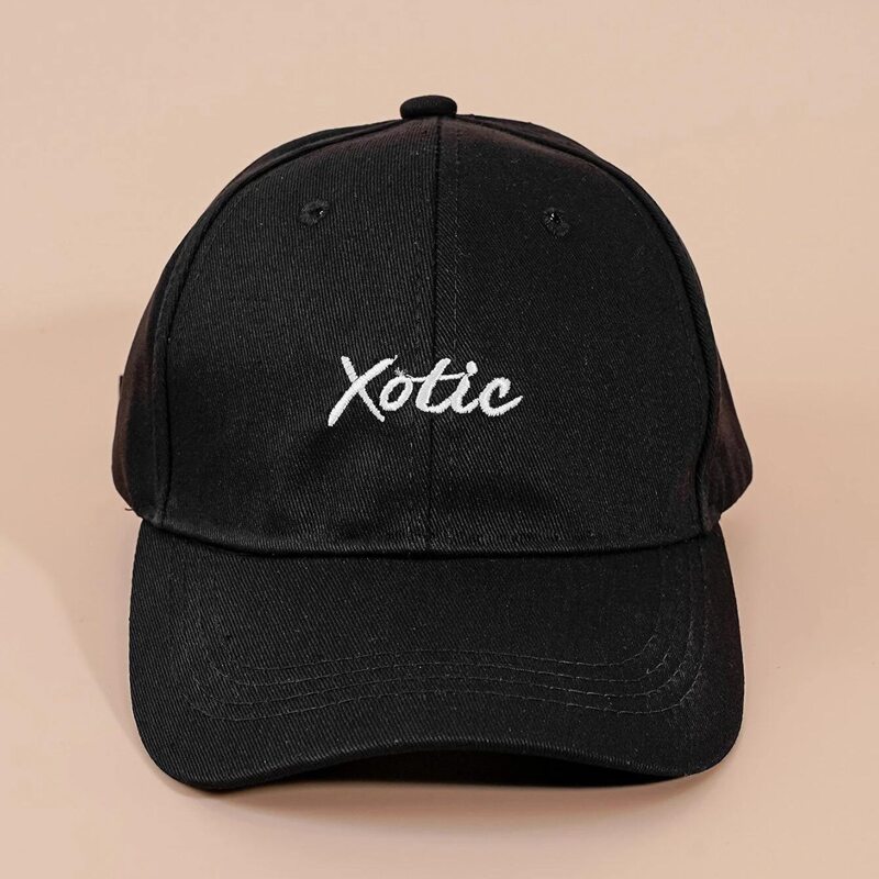 

Guys Letter Graphic Embroidery Baseball Cap, Black