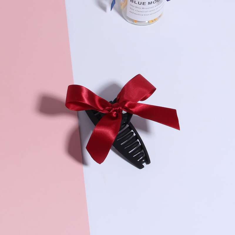 

Bow Decor Hair Claw, Multicolor