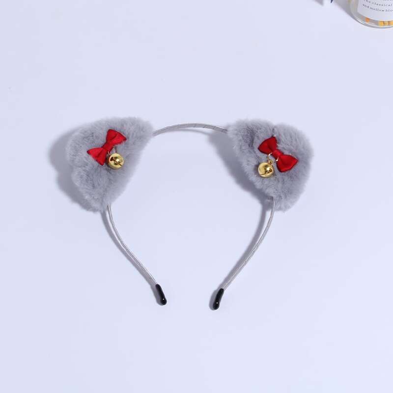 

1pc Fluffy Ear Decor Headband, Multicolor
