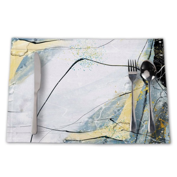 

1pc Graphic Print Placemat, Multicolor
