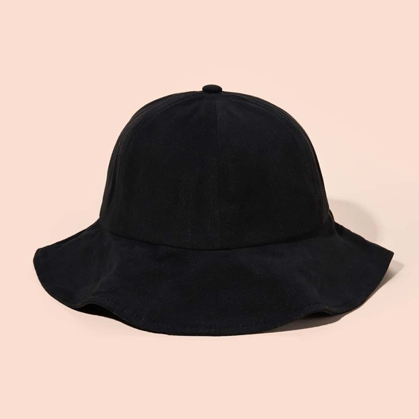 

Solid Bucket Hat, Black