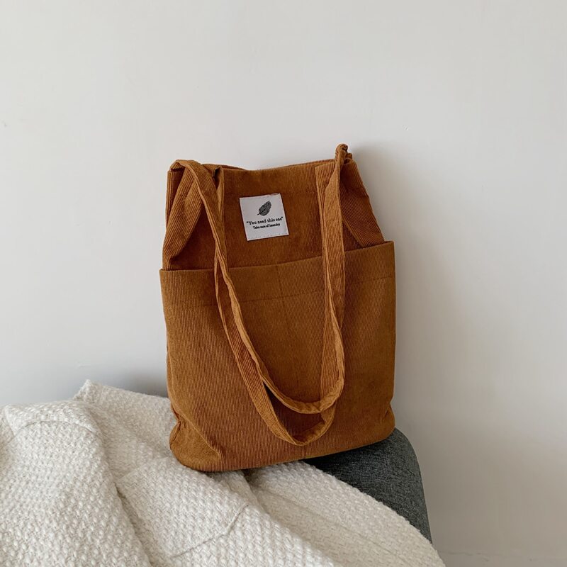 

Leaf Graphic Tote Bag, Brown