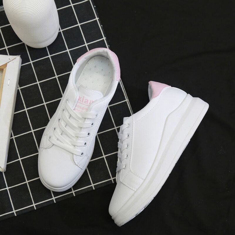 

Lace Up Front Skate Shoes, Pink