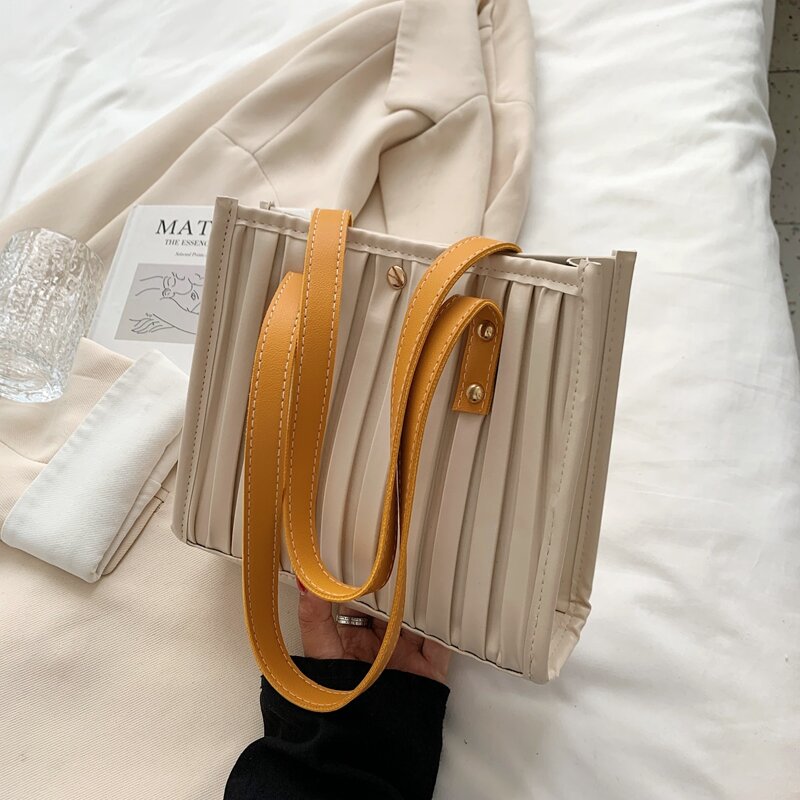 

Two Tone Shoulder Bag, Beige