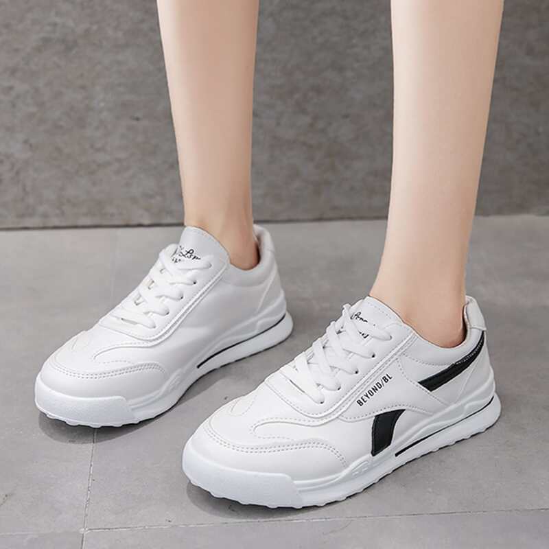 

Lace Up Front Skate Shoes, White
