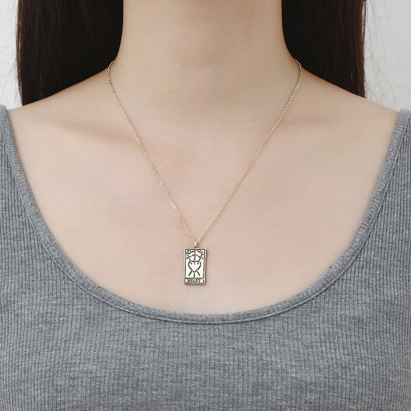 

Geo Pendant Chain Necklace, Gold