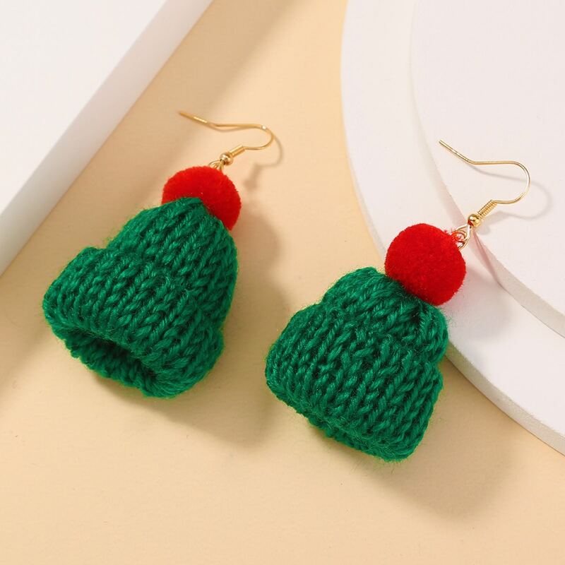 

Knit Beanie Drop Earrings, Multicolor