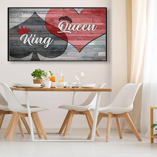 

Letter Graphic DIY Diamond Unframed Painting, Multicolor