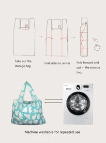 1 件，卡通图案可重复购物，适合家庭旅行、化妆、化妆品、度假收纳盒、大容量化妆品收纳盒化妆盒，适用于口红、刷子、护肤品、手机、硬币、小物品，适合家庭、礼物、度假和节日万圣节圣诞节多功能用途，波西米亚风 - 彩色 - 查看 4