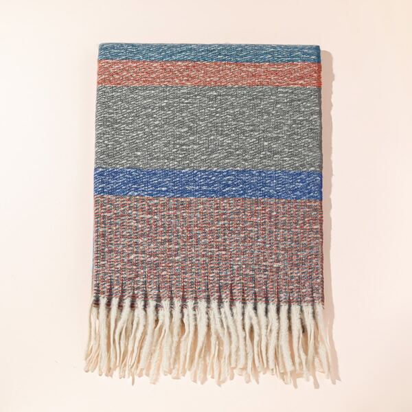 

Tassel Decor Scarf, Multicolor