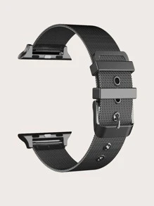 Stainless Steel Watchband Compatible With Apple Watch - Black - View 2