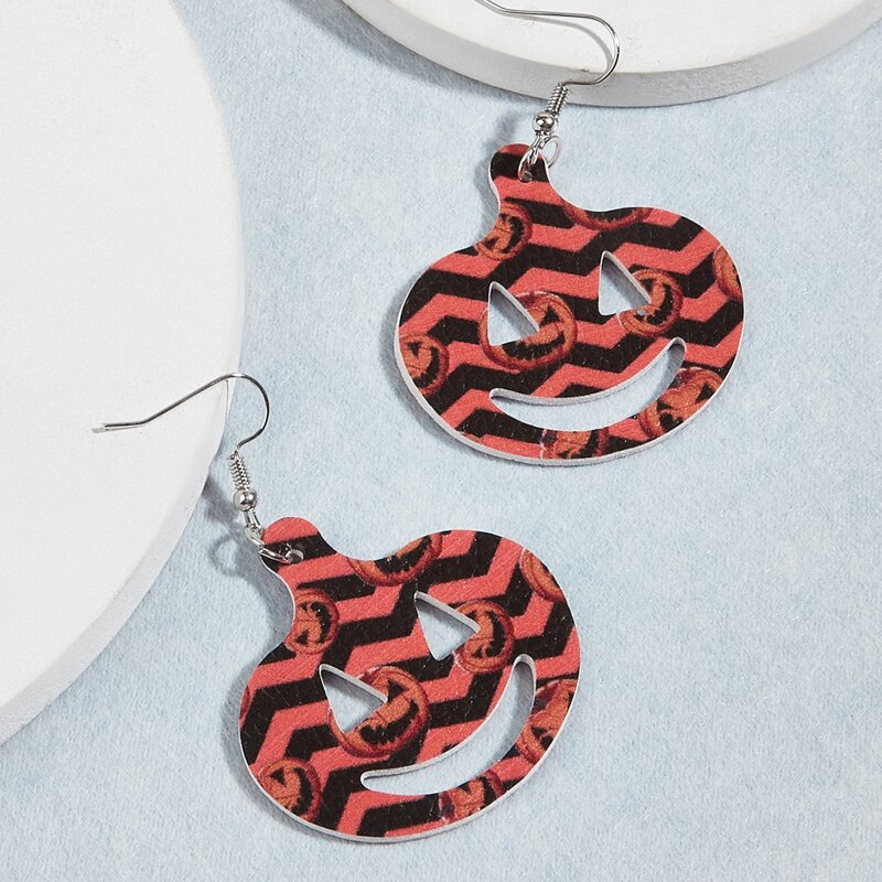 

Halloween Pumpkin Drop Earrings, Multicolor