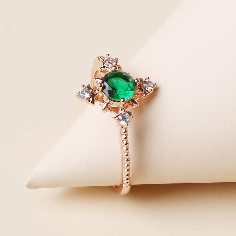 

Gemstone Decor Ring, Rose gold