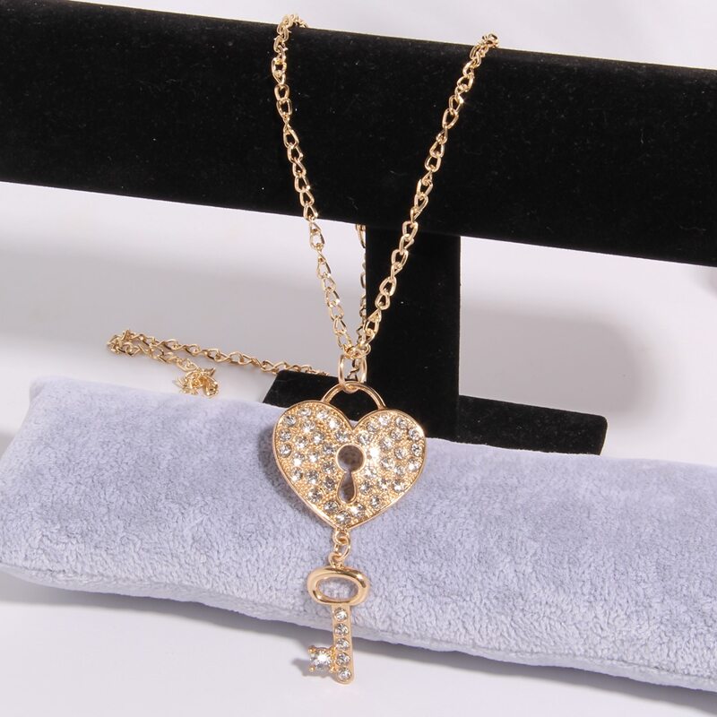 

Key Decor Chain Necklace, Gold
