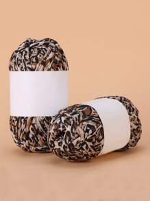 1skein Leopard Print DIY Yarn - Multicolor - View 1