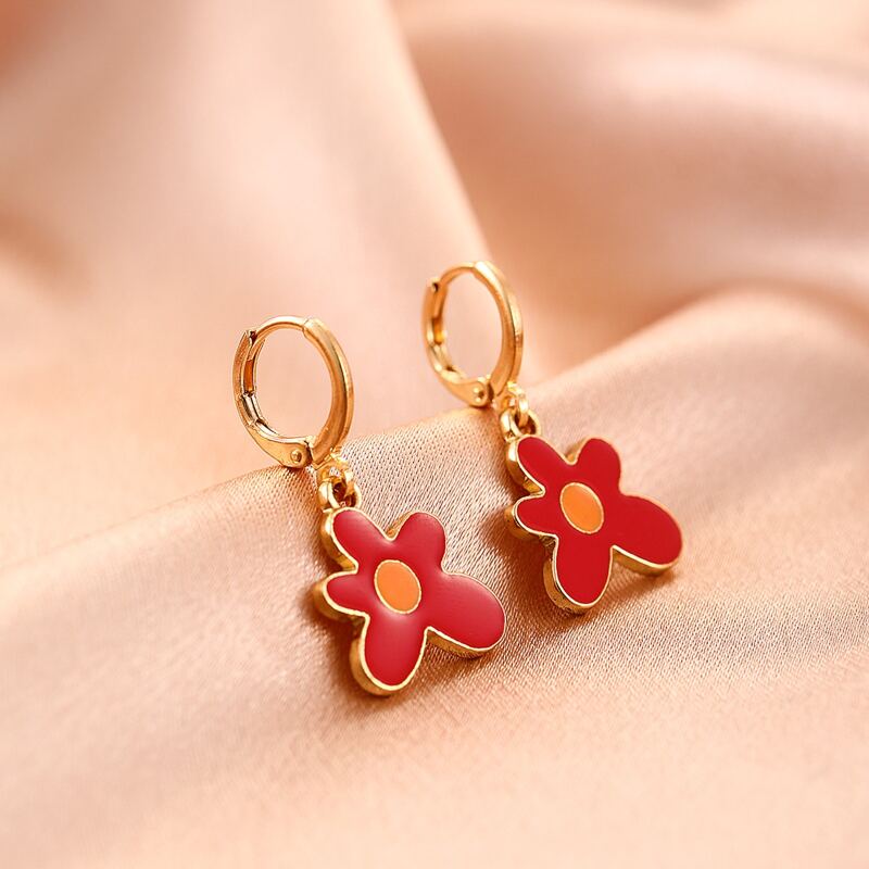 

Floral Drop Earrings, Multicolor