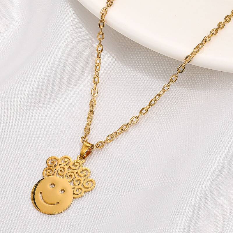 

Figure Decor Chain Necklace, Gold