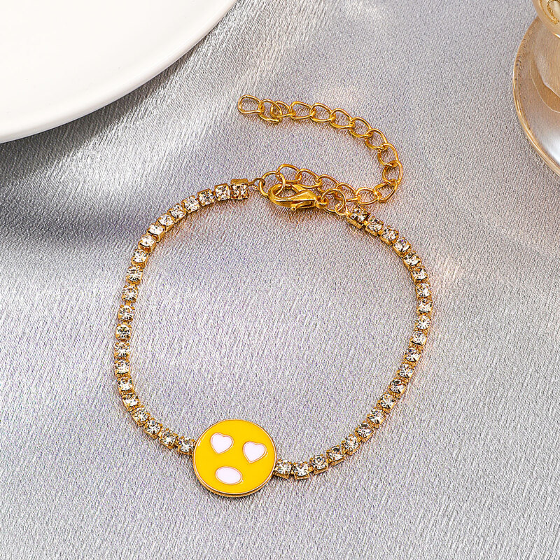 

Rhinestone Decor Bracelet, Multicolor