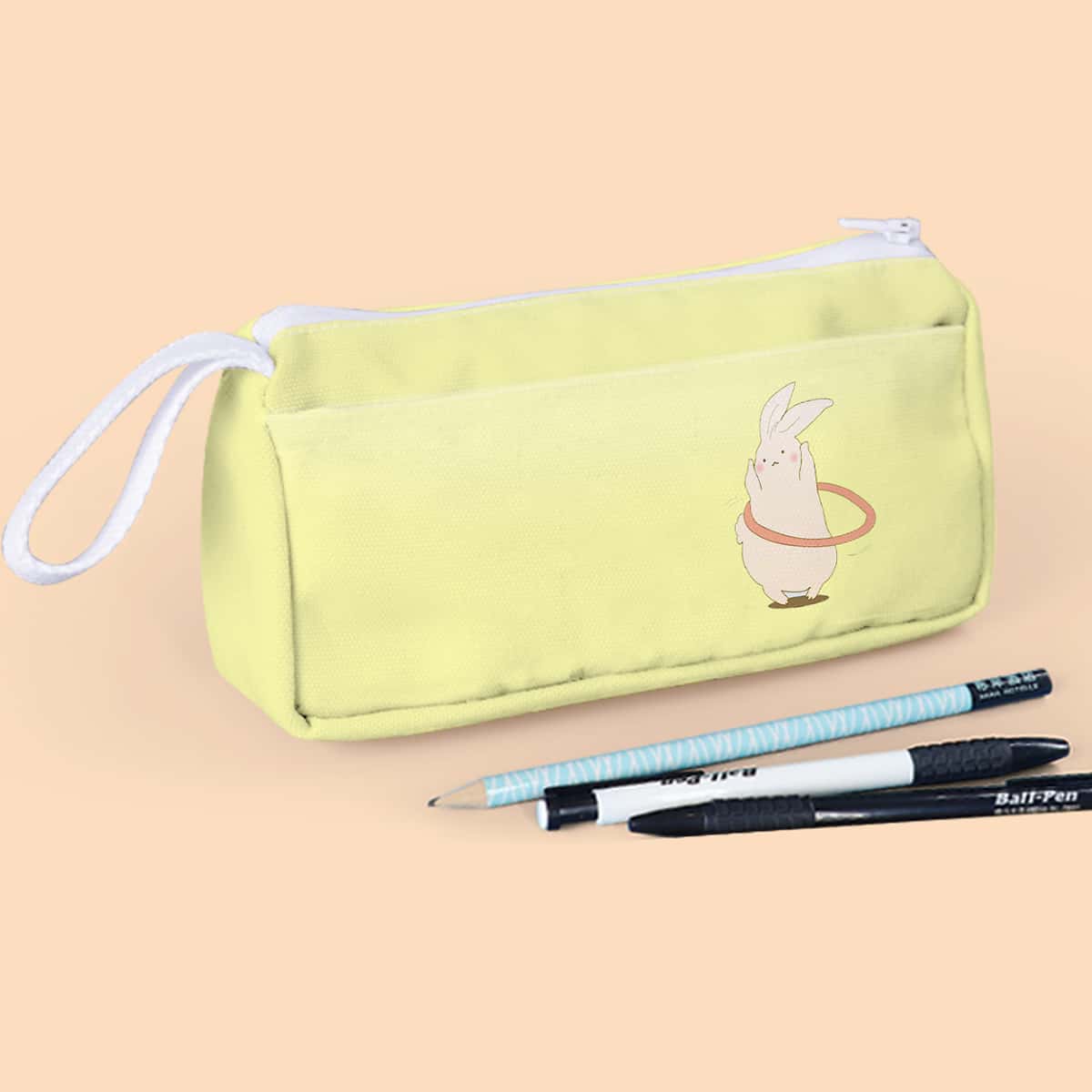 

Cartoon Graphic Pencil Case, Yellow