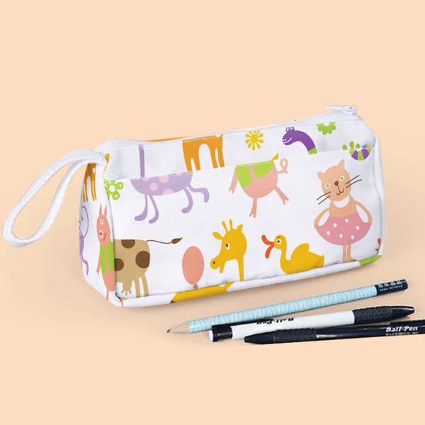 

Cartoon Graphic Pencil Case, Multicolor