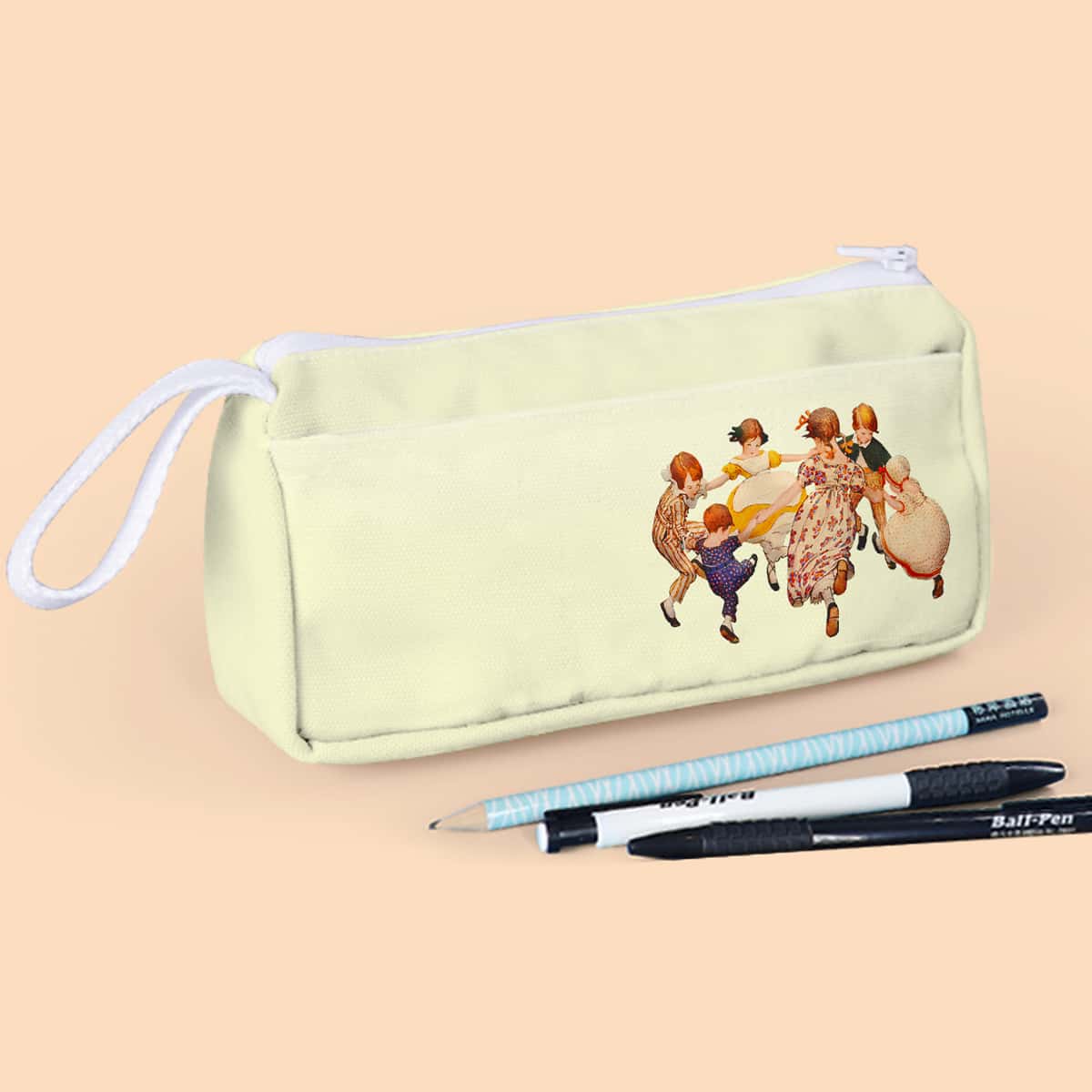 

Figure Graphic Pencil Case, Yellow