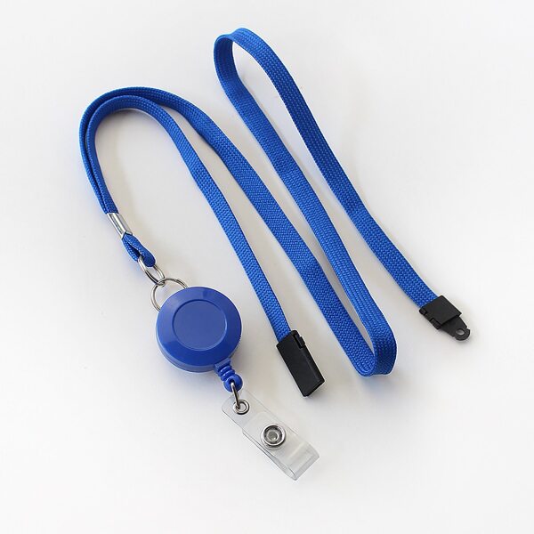 

1set ID Card Buckle & Lanyard, Blue
